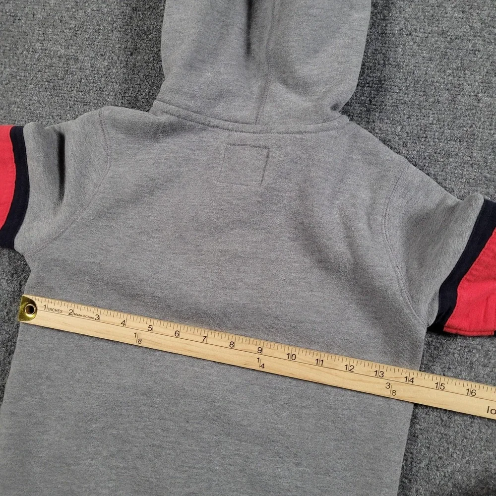 OshKosh B'gosh Hoodie Sweatshirt Kids‎ 7 Gray Full Zip Fleece Logo Colorblock